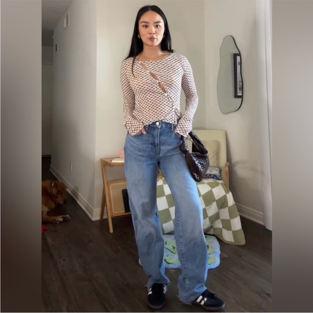 Reformation Val 90s Mid Rise Straight Jeans in Colorado